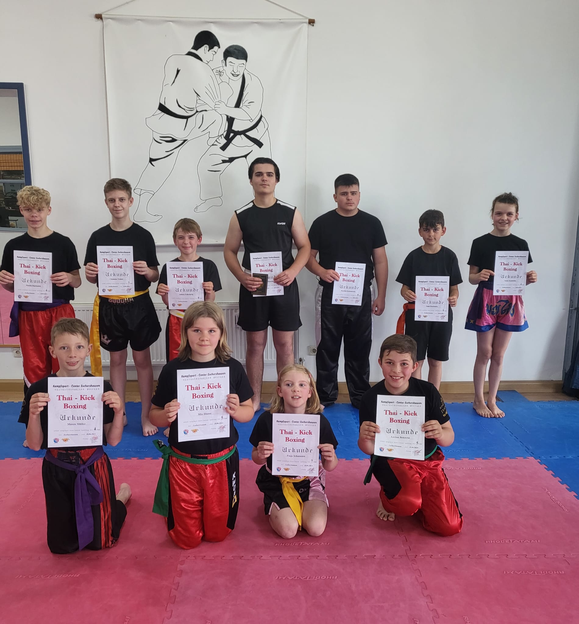 Kickboxprüfung Kids